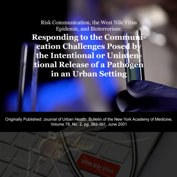 west nile crisis communications cover